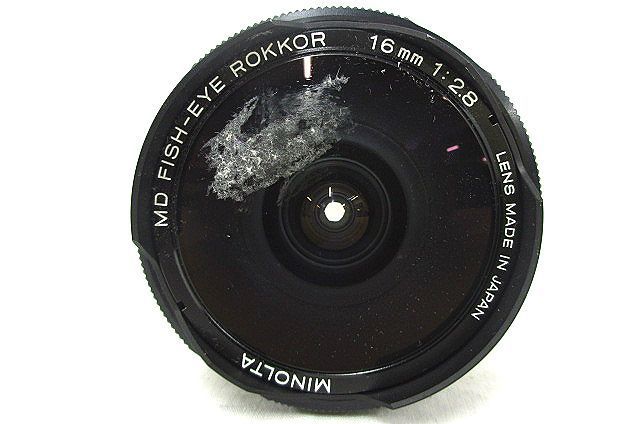 MINOLTA ミノルタ MD FISH-EYE ROKKOR 16mm F2.8 魚眼レンズ 単焦点 一眼レフ カメラ 006816-m16y