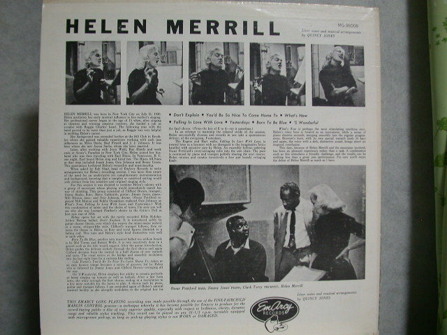Merrill Helen - ⁄ LP | Vinyl Jazz MERRILL HELEN Records for sale