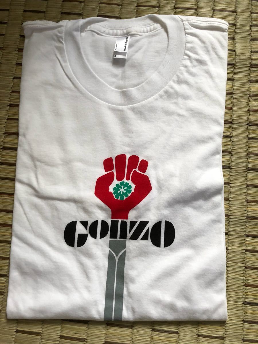 Ｔシャツ 白 拳 GONZO johnny Depp ハンター・S・トンプソン