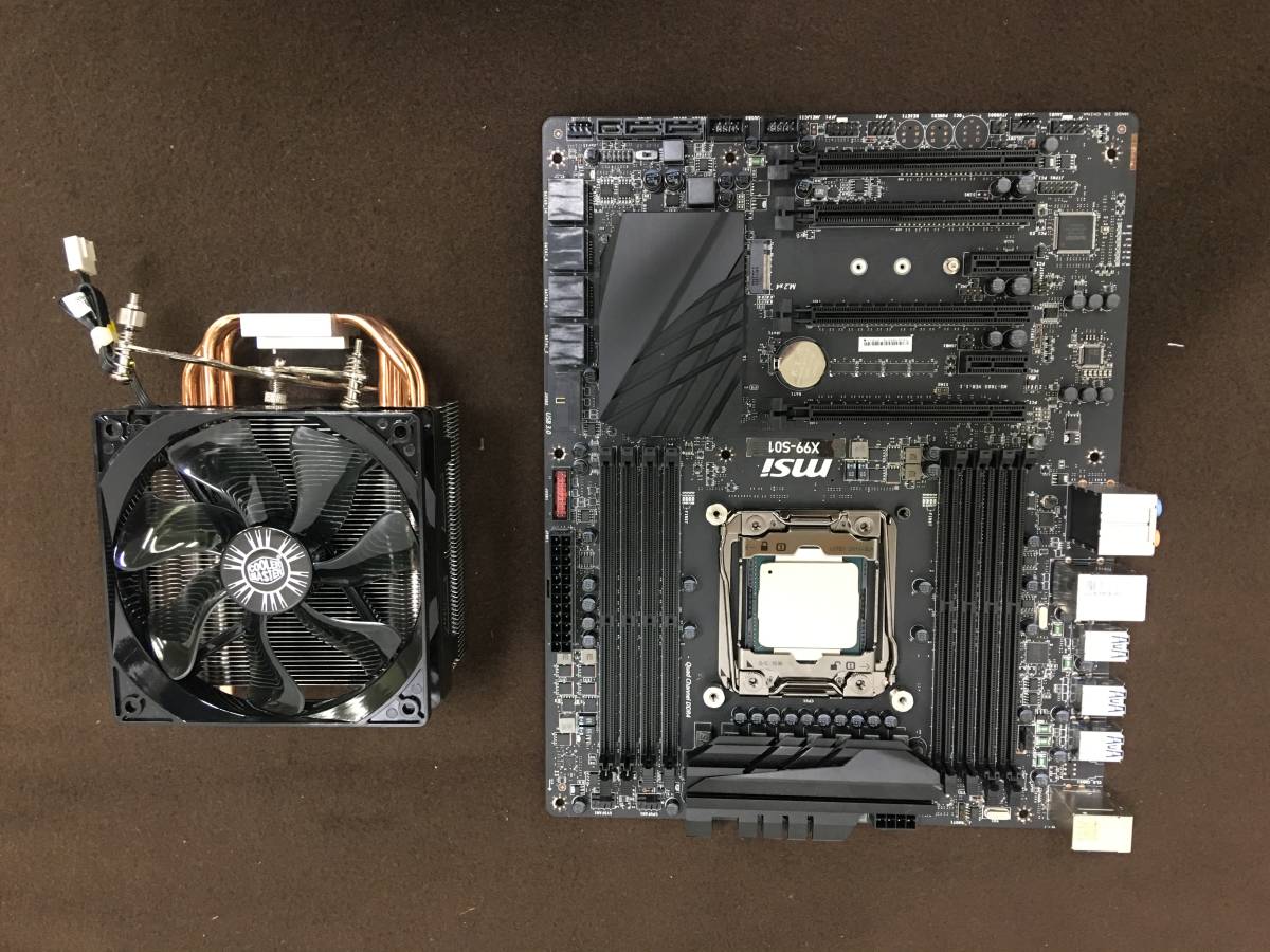 MSI X99-S01 マザーボード+ CPU +水冷クーラー X99-S01 MSI - | X99 マザーボード+ CPU +水冷クーラー メルカリ X99