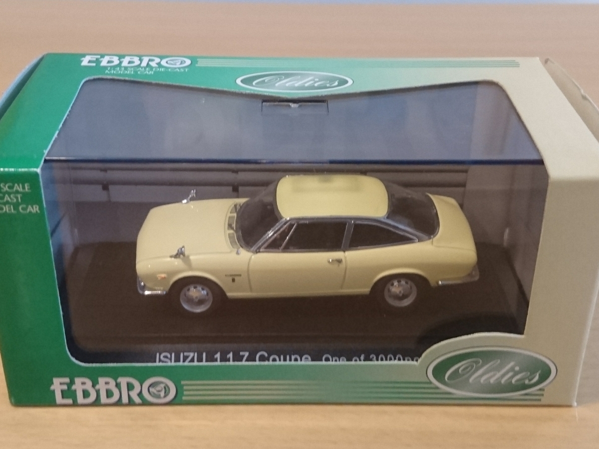 EBBRO 1/43 ISUZU 117 COUPE L.YELLOW エブロ いすゞ 117 クーペ