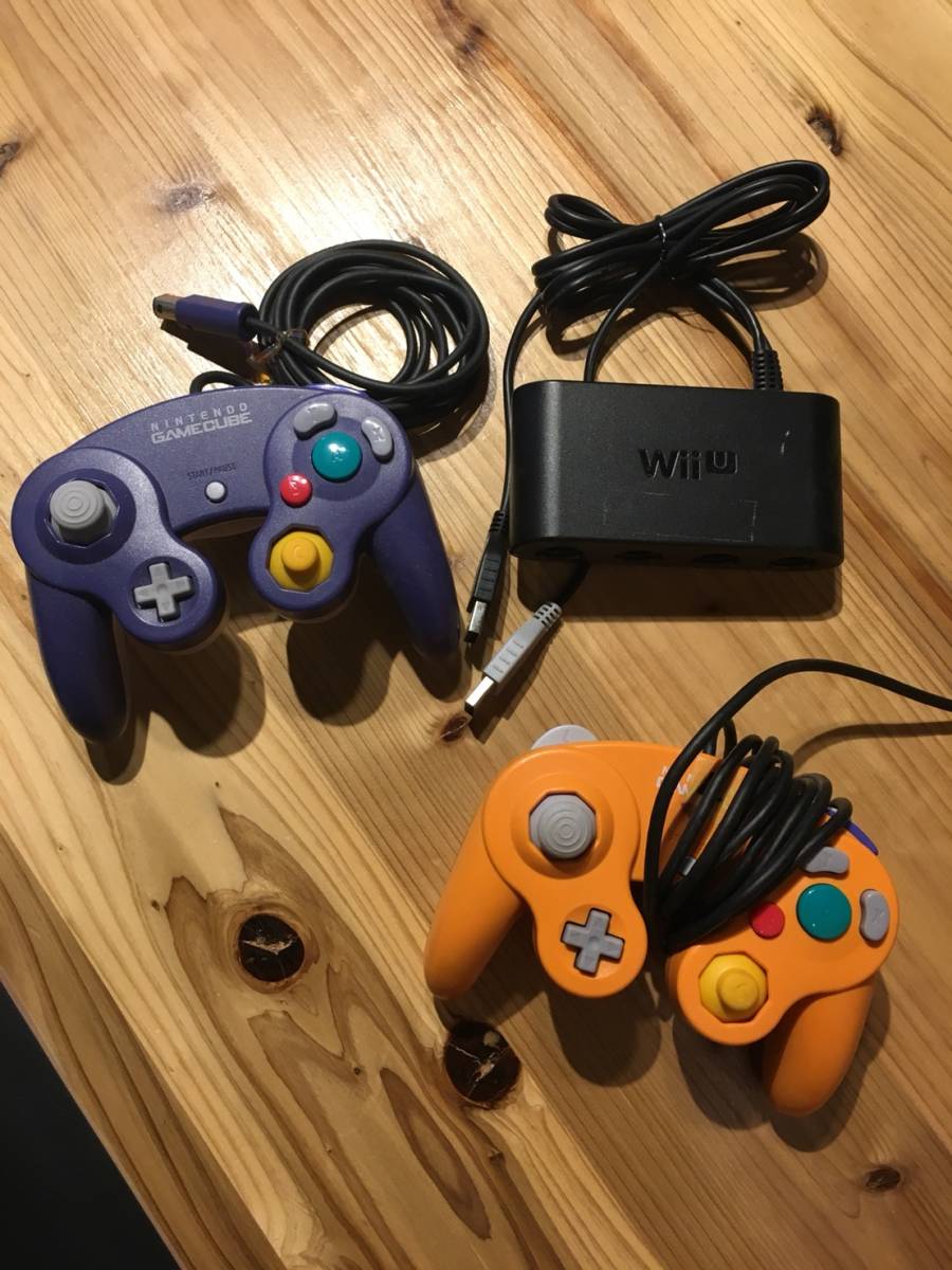 ゲームキューブコントローラー スマブラブラック 2個セット ☆[中古