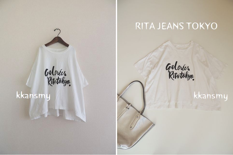 RITA JEANS TOKYOリタジーンズトウキョウ*ロゴ入りBIGビッグTシャツ 