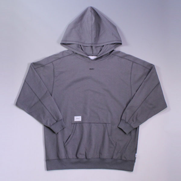 極美品 18ss Wtaps LS HOODED TEE COPO CHARCOAL S ダブルタップス