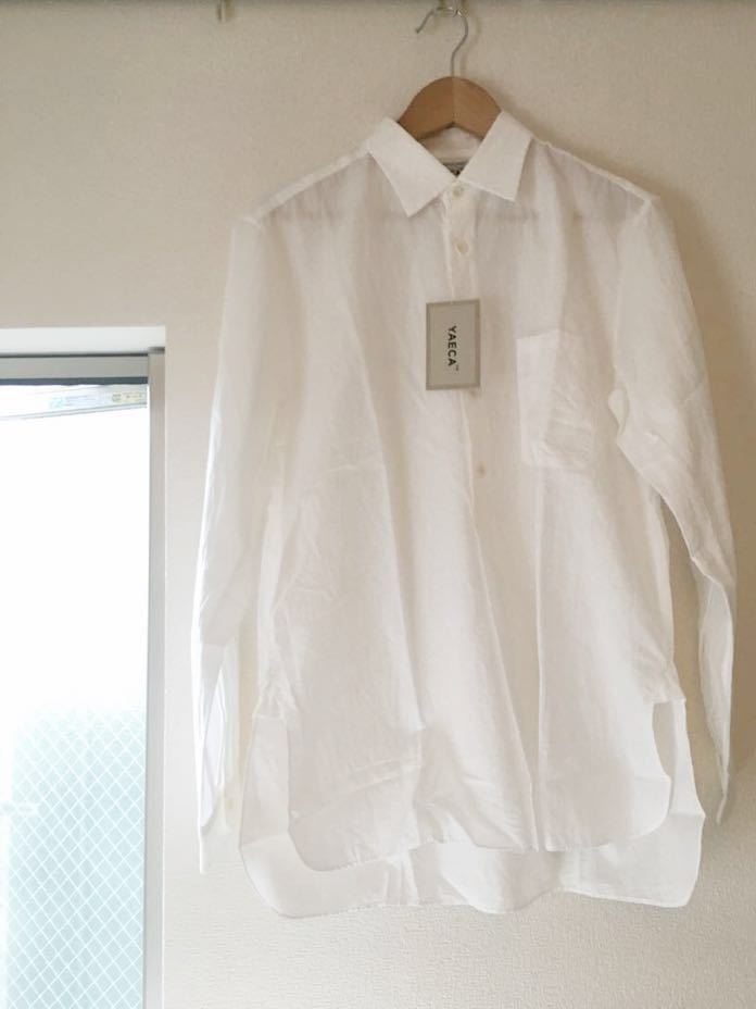 【新品】【値下げ】YAECA ヤエカ WRITE PULLOVER BUTTON LONG SHIRT Sサイズ (White)【MODEL N゜171115】※定価:24,840円