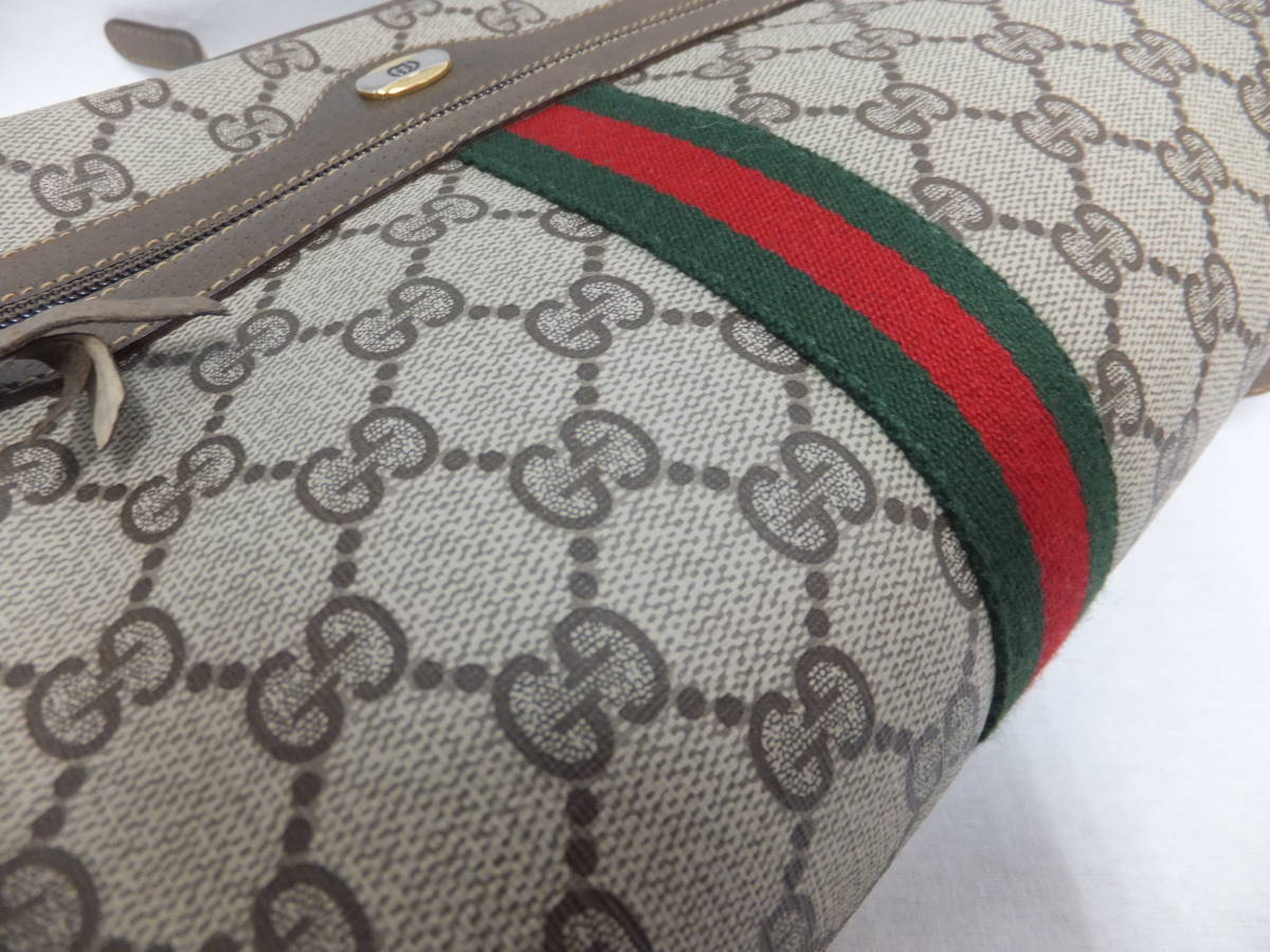 GUCCI グッチ ショルダーバッグ PVCレザー GG柄