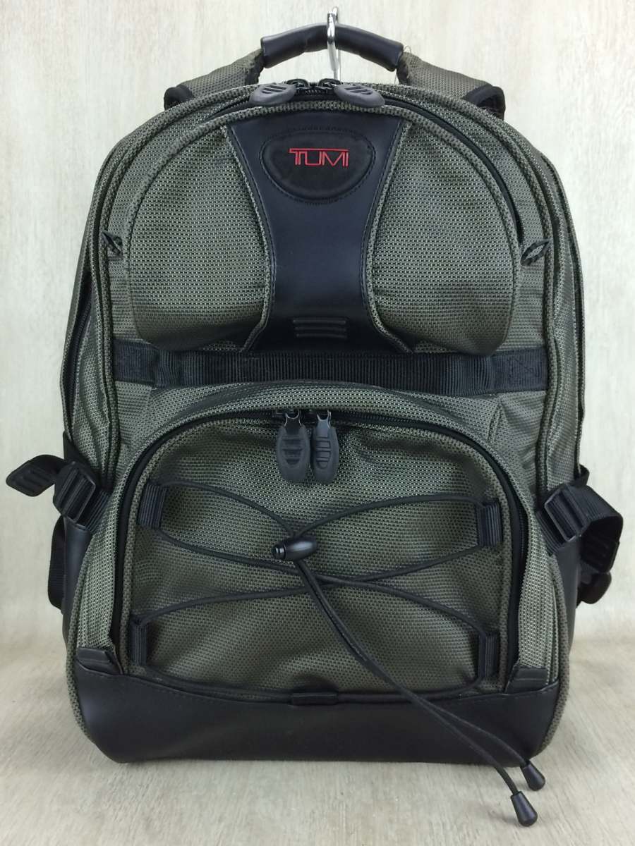 TUMI◇リュック/-/KHK/無地 TUMI AXIS ミディアム・バックパック・20L