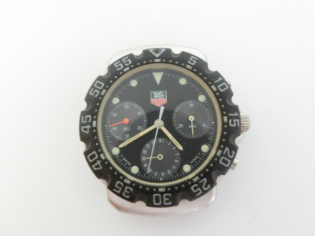 【O-9870】TAG HEUER タグホイヤー フォーミュラ1 471.513 ブラック文字盤 クォーツ 腕時計 本体のみ ジャンク品【千円市場】