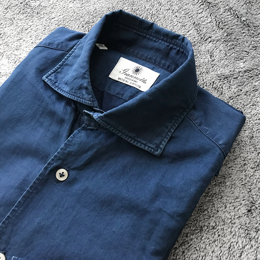 Giannetto / ジャンネット シャンブレーコットンシャツ 39 カッタ