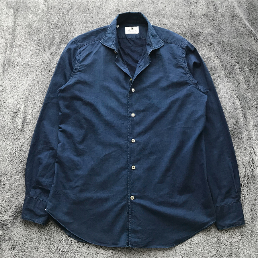 Giannetto / ジャンネット シャンブレーコットンシャツ 39 カッタ