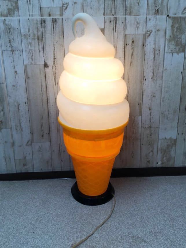レトロ 日世のコーン ソフトクリームスタンド 電光看板 ディスプレイ