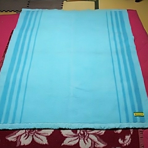 昭和のレトロ 掛け毛布 月の友タフテット 一枚重ね シングルサイズ  