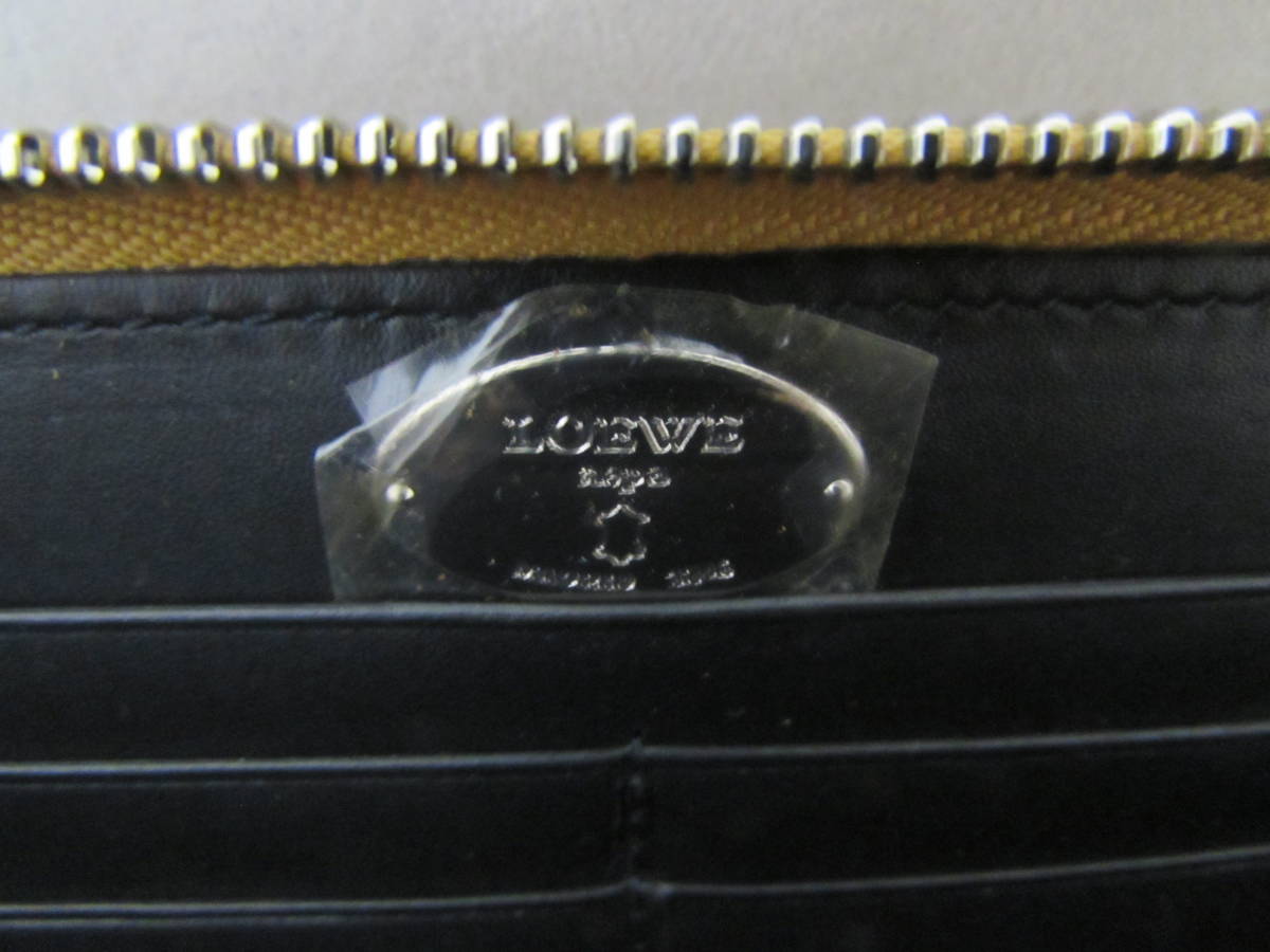 LOEWE/極美品】ロエベ レザー ラウンドファスナー 長財布○ジッピー 
