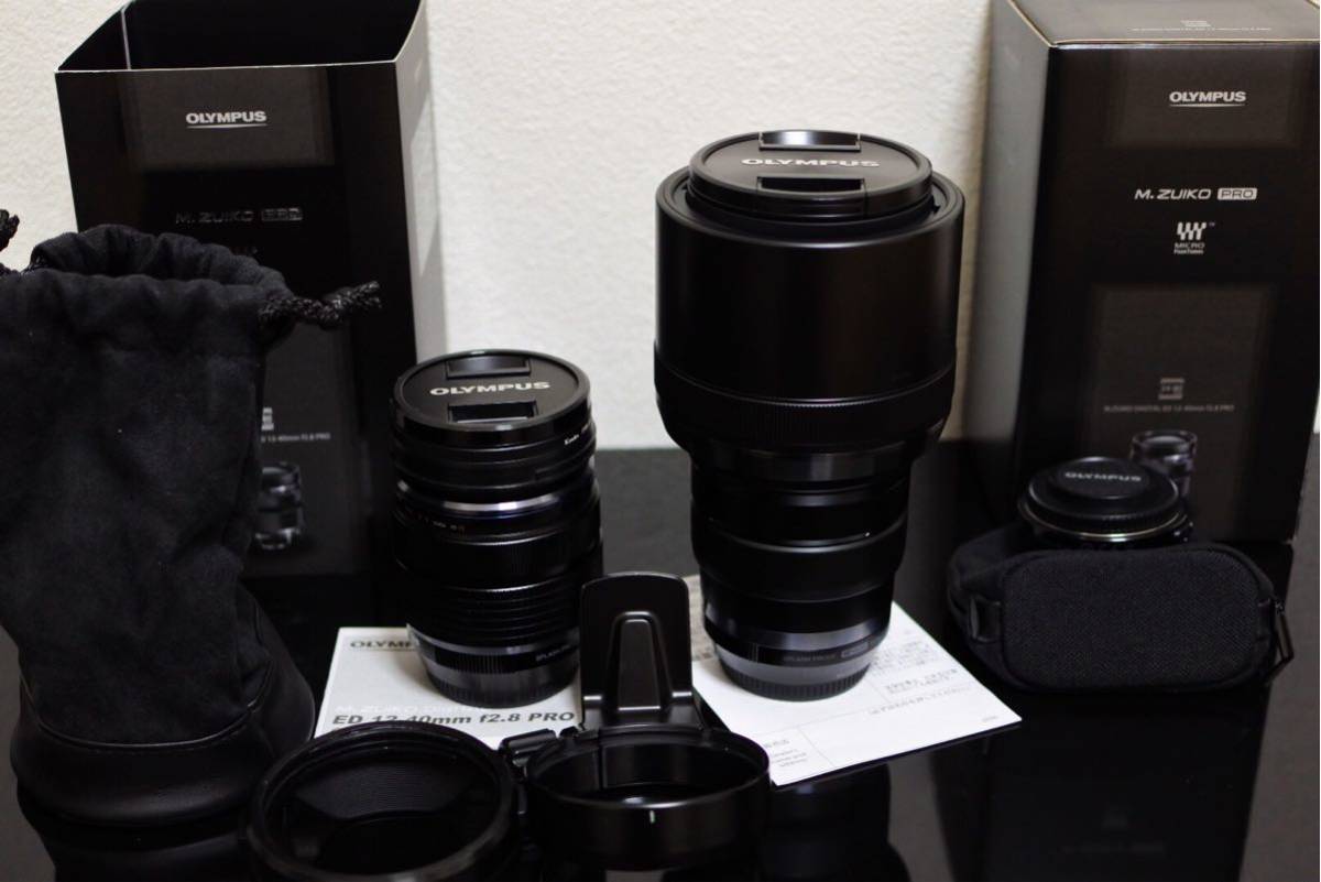 m.zuiko 40-150mm F2.8 PRO + 1.4× テレコンセット m.zuiko 12-40mmF2.8PRO・40-150mmF2.8PRO・1.4×テレコン セット！美品