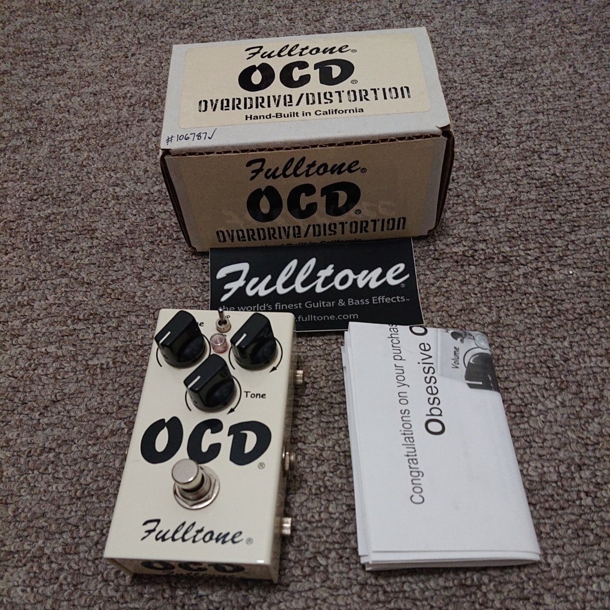 【高品質，得価】 Fulltone フルトーン OCD v1 7(オーバードライブ)｜売買されたオークション情報、yahooの商品情報をアーカイブ公開 - オークファン エフェクター