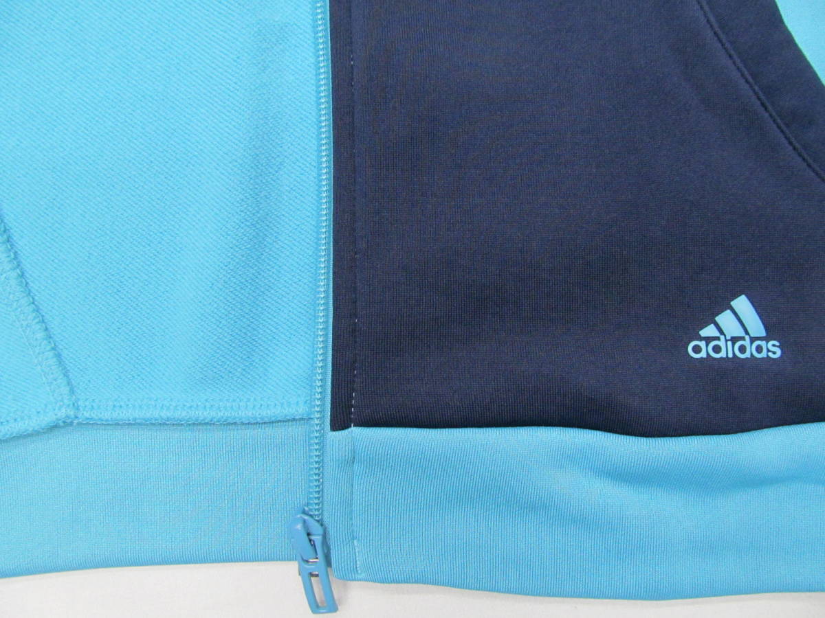 385　adidas アディダス　レディース ジャージ上下セット　青紺M