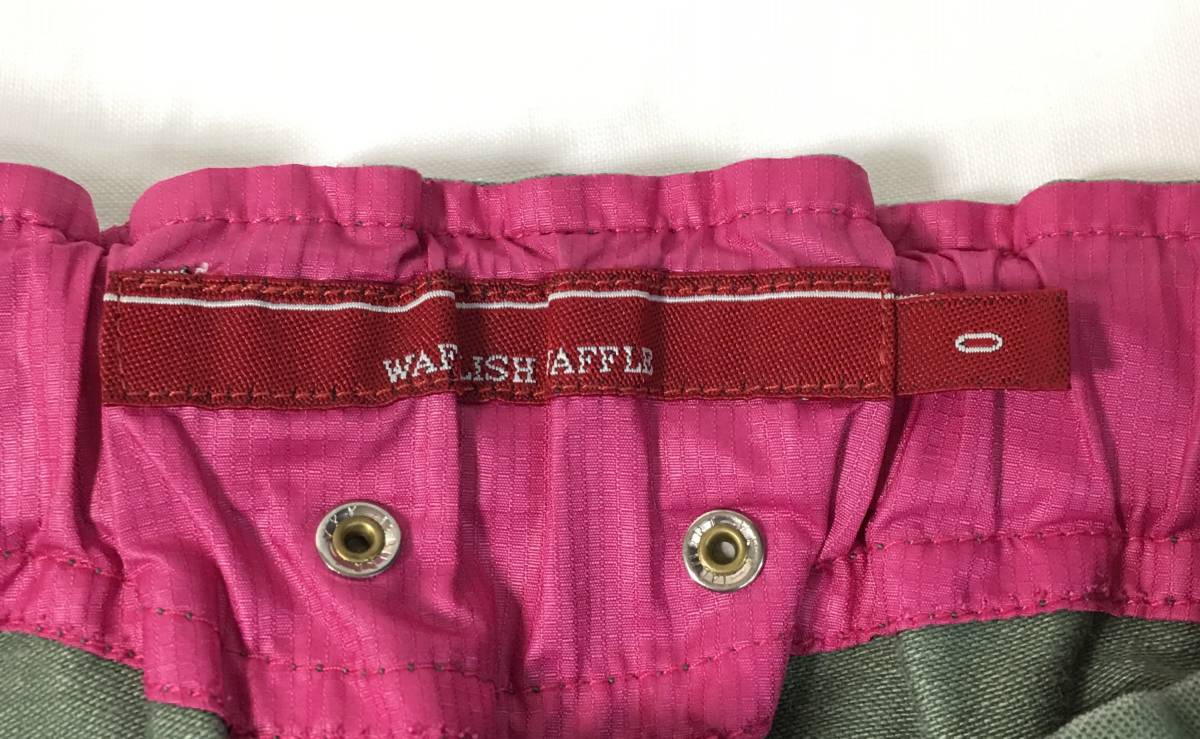 WAFFLISH WAFFLE ハーフパンツ レディース size 0 グリーンカーキ 緑 