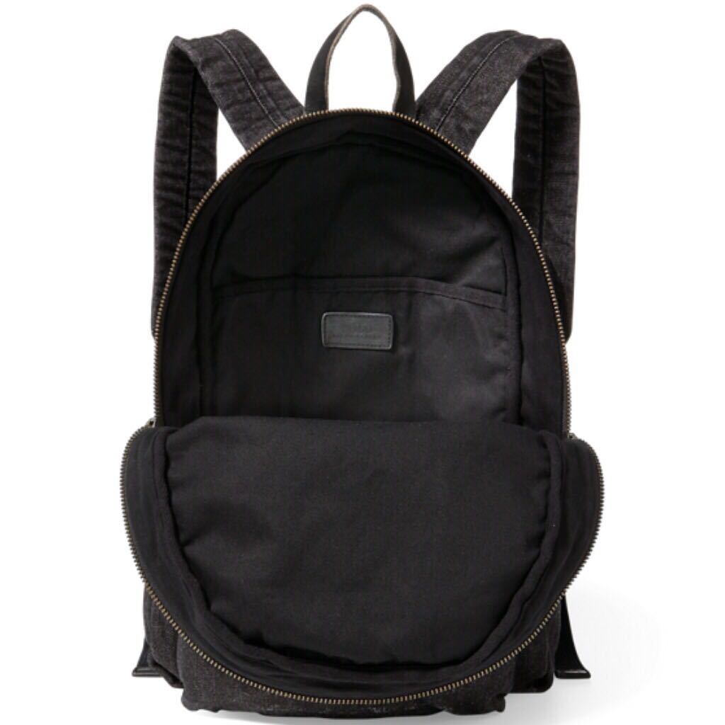 新品☆ラルフローレン ブルドッグ デニム バッグパック ブラック 黒 