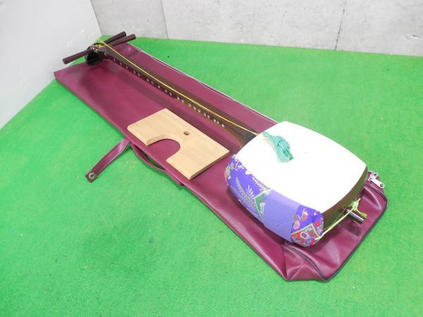 三味線 和楽器 東さわり すだれ彫 バチ 撥 弦 駒 ソフトケース 楽器