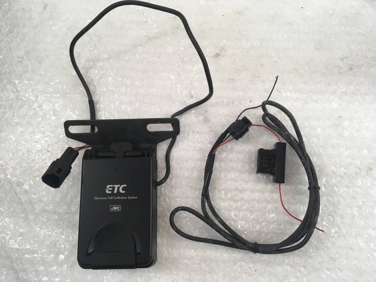 バイク用 ETC JRM-12 セットアップ済 アンテナ一体型 取り付けステー付