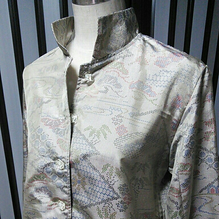 赤字超特価，定番 正絹 白大島 着物リメイク ハンドメイド ジャケット(女性和服、着物)｜売買されたオークション情報、yahooの商品情報をアーカイブ公開 - オークファン その他