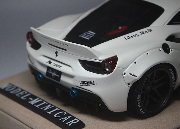 ★★★Sold Out！世界限定20台！LB特注！1/18 フェラーリ Ferrari 488GTB LB Works Liberty Walk LB Performance 正規品 Matt White Ferrari LB フェラーリ Hot Wheels製 Lincoln
