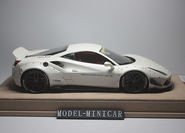 ★★★Sold Out！世界限定20台！LB特注！1/18 フェラーリ Ferrari 488GTB LB Works Liberty Walk LB Performance 正規品 Matt White Ferrari LB フェラーリ Hot Wheels製 Lincoln