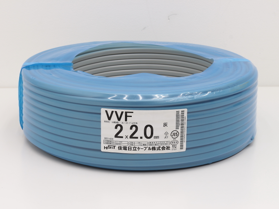 YAZAKI VVFケーブル 100m VVFケーブル(100m) 2×2.0 2×2.0+1.6mm YAZAKI VVFケーブル 100m VVFケーブル(100m) 2×2.0 2×2.0+1.6mm