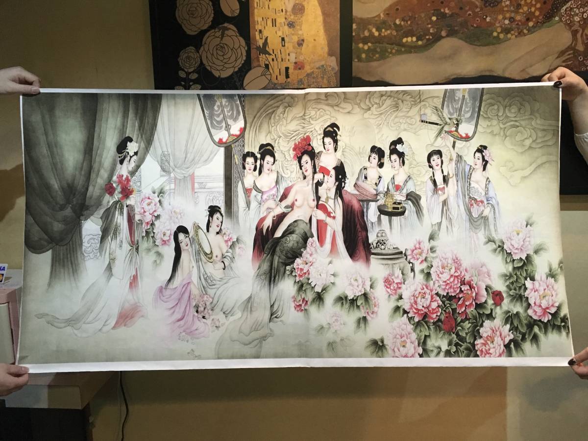 真作中国清代春画「蘇州春宮図」木版画 中国の春画 明 69