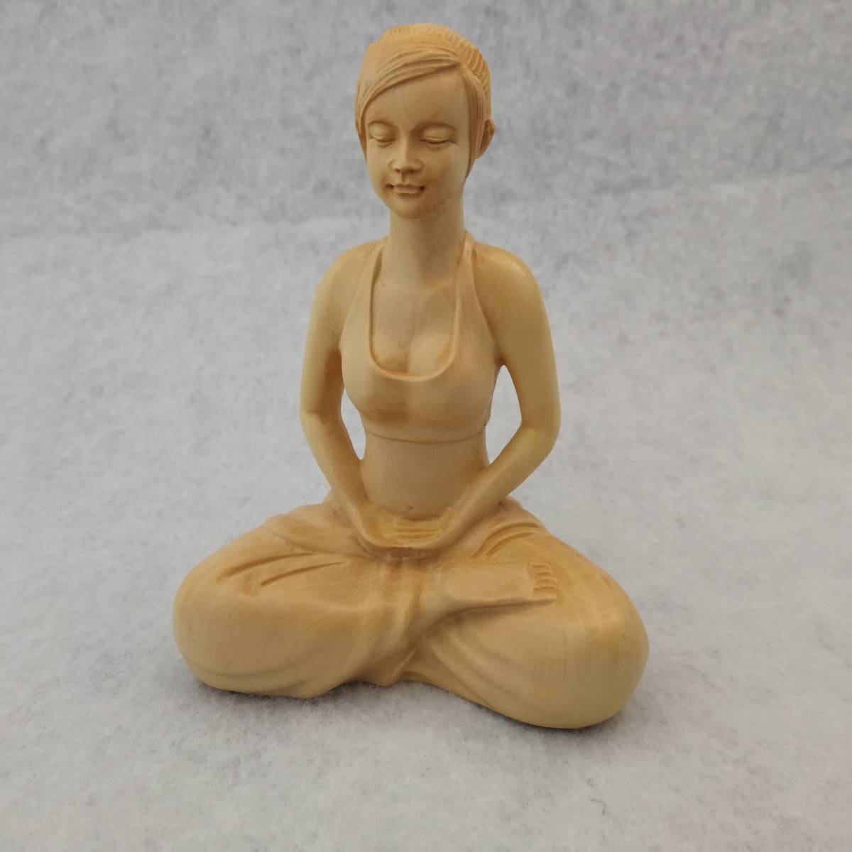 女性像 木製 擺件 ◇美女◇女神◇玄関置物 高さ 木彫り裸少女