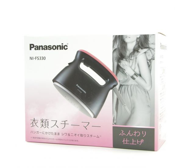 【大人気，大得価】 Panasonic パナソニック NI-FS330 衣類スチーマー 2017年製 ピンクブラック スチームアイロン(ハンディアイロン)｜売買されたオークション情報、yahooの商品情報をアーカイブ公開 - オークファン ハンディアイロン