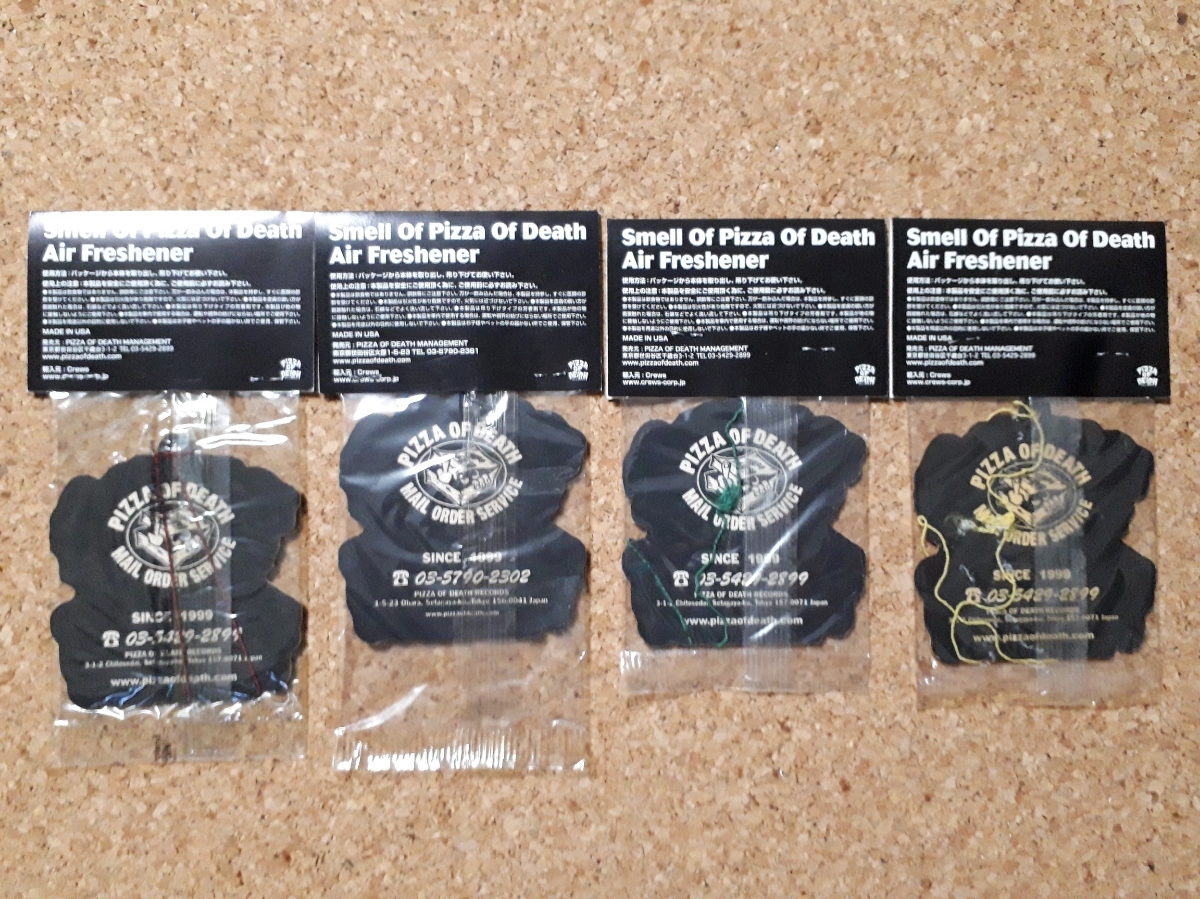 PIZZA OF DEATH RECORDS エアフレッシュナー 4種セット エアー