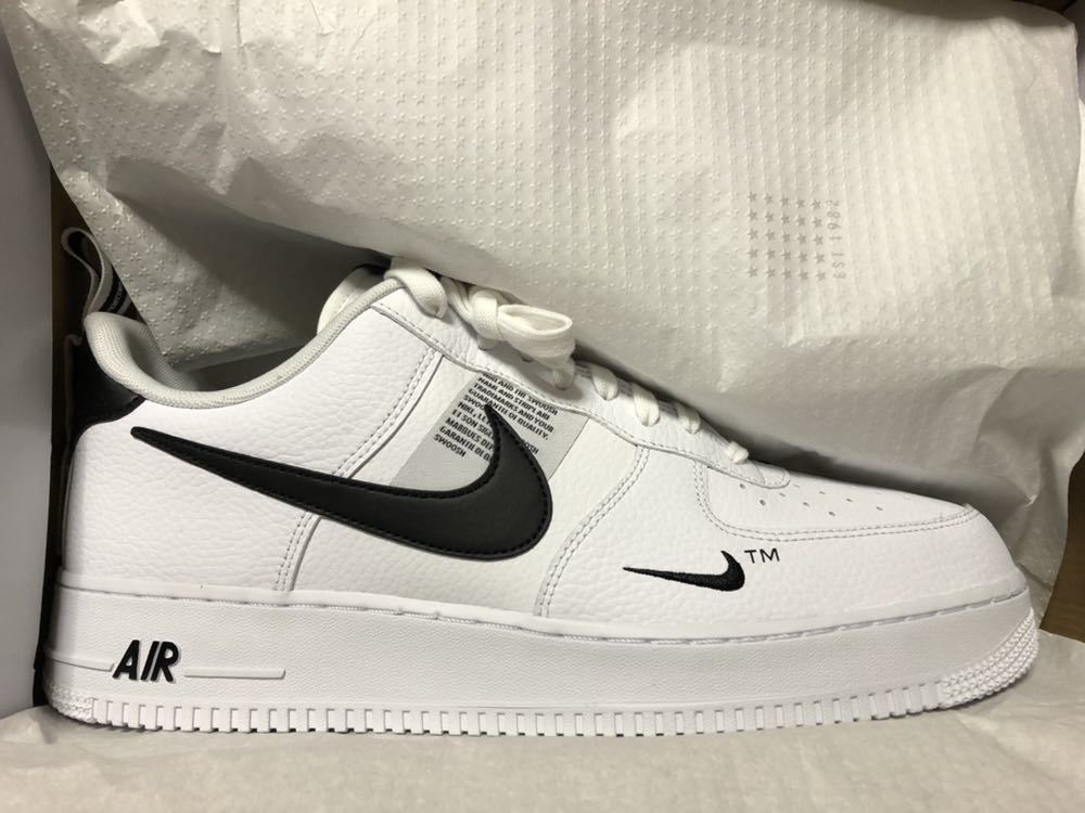【国内正規】★31cm★NIKE AIR FORCE 1 07 LV8 UTILITY WHITE 18HO-I エアフォース1 ユーティリティー ホワイト ナイキ aj7747-100 Nike Air Force (White&frasl;Anthracite) Shoes. ID