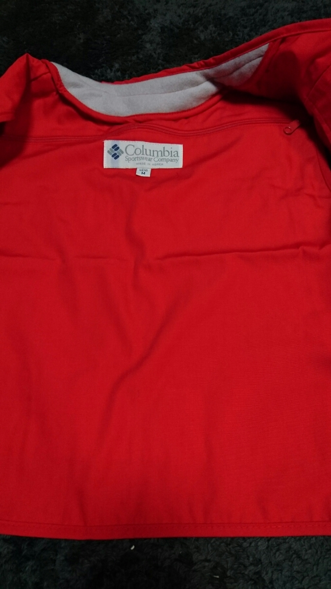 新品★アウトドア★Columbia★コロンビアベスト★赤Ｍ★フィッシングベスト★スポーツウエア☆ファスナーポケットいっぱい便利_3