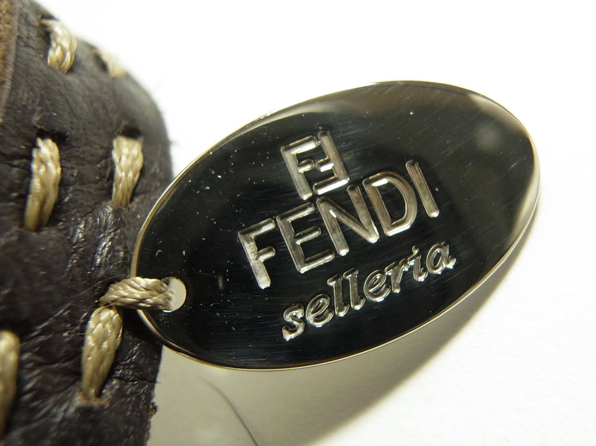 美品 FENDI フェンディ ブレスレット セレリア ラビットファー ミンク 