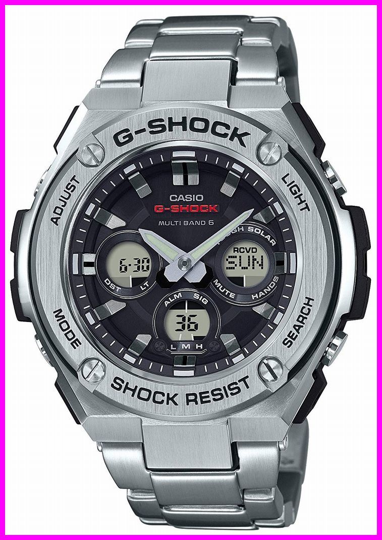 CASIOカシオ】G-SHOCK G-STEEL Gスチール デジアナ 電波ソーラー 