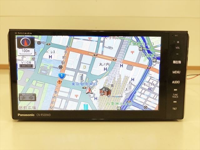 パナソニック CN-R500WD SDナビ ストラーダ フルセグ　2013 パナソニック ストラーダ CN-R500WD 2013年データ 中古品☆フルセグ 地