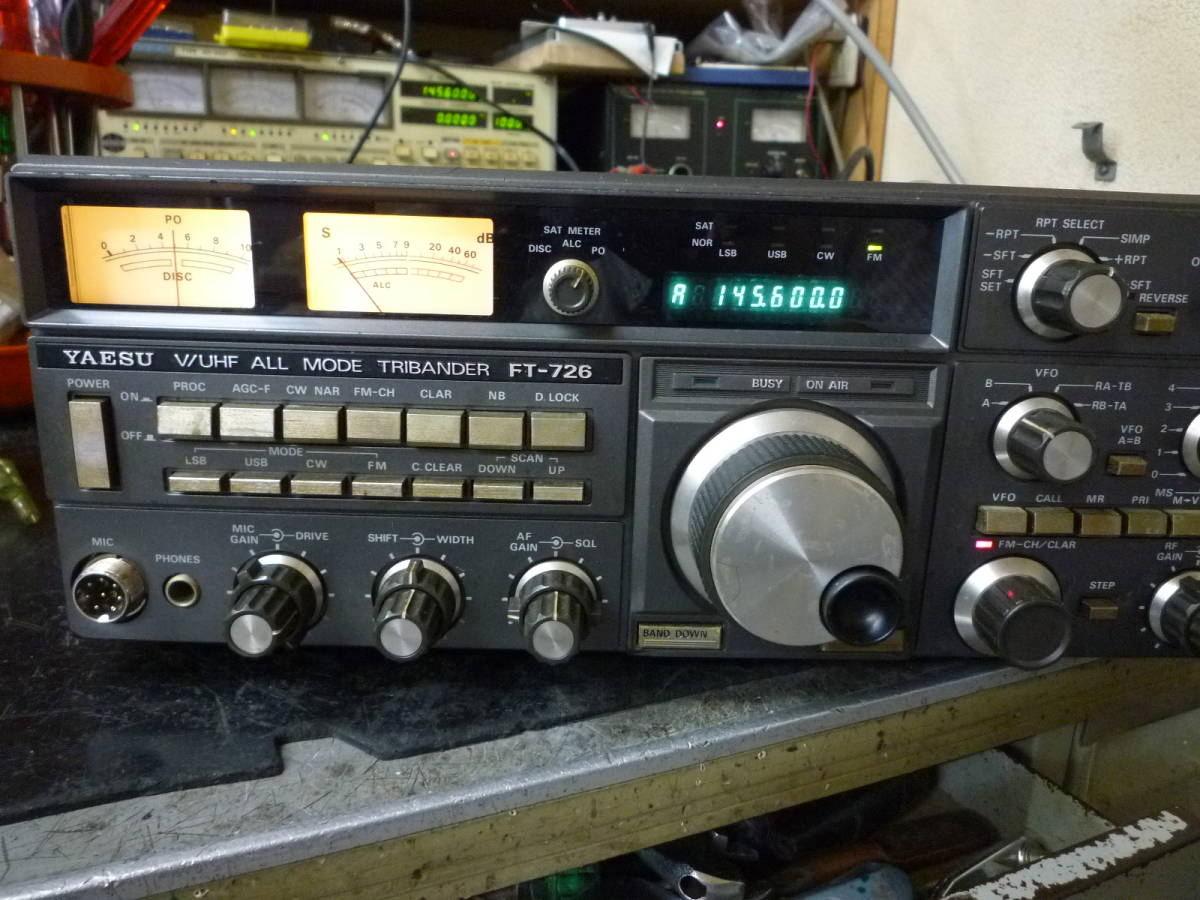 YAESU ヤエス FT-726 144/430MHZ帯オールモード 10W機 中古品(少々難有