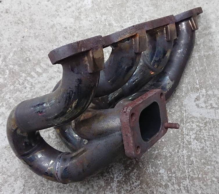 日産 シルビア 180SX SR20用 社外品 ステンレス エキマニ 溶接補修済