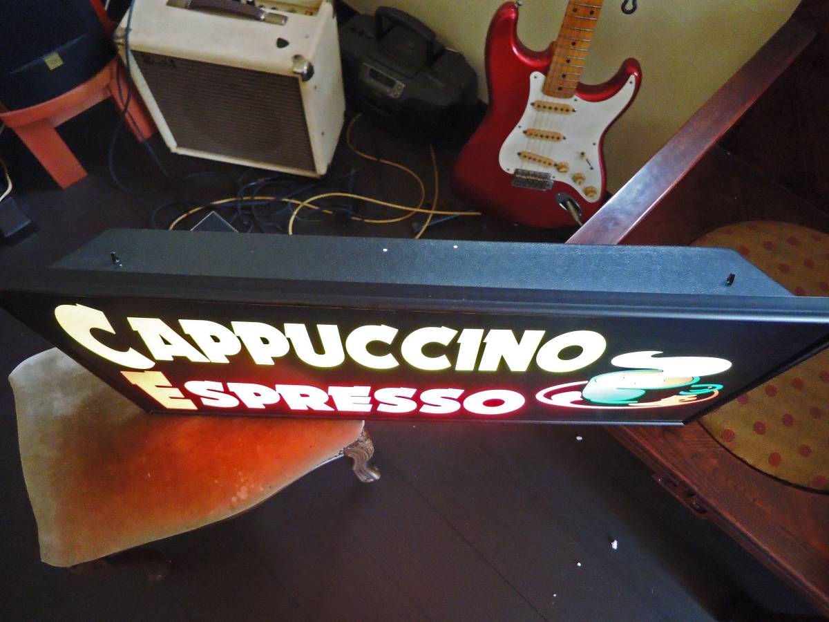 エスプレッソ・カプチーノ 屋内用 電飾看板 