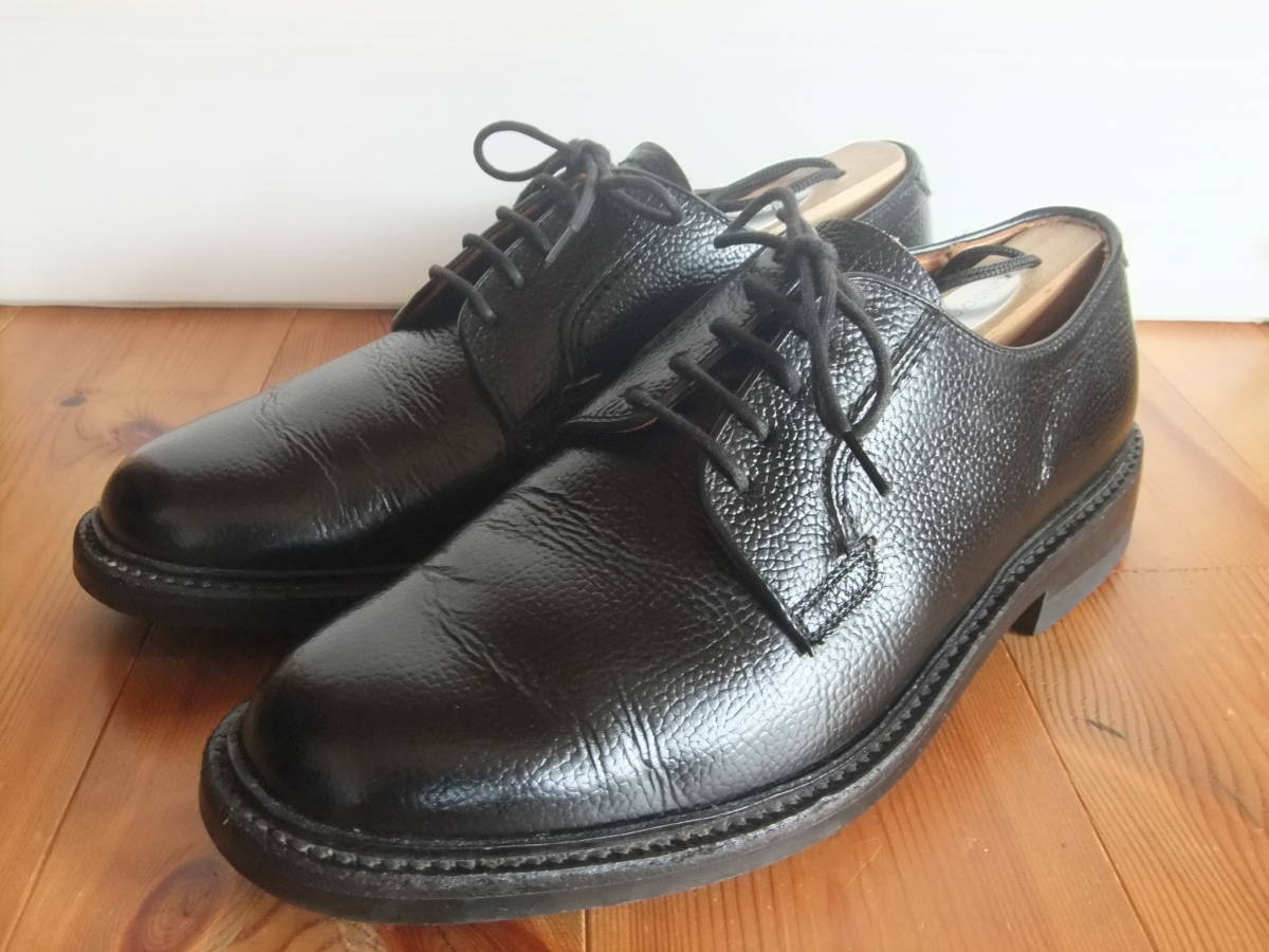 美品 プレーントゥ 2509 型押し ブラック 外羽式 リーガル 鏡面加工 レザー スコッチグレイン トラッド インペリアル