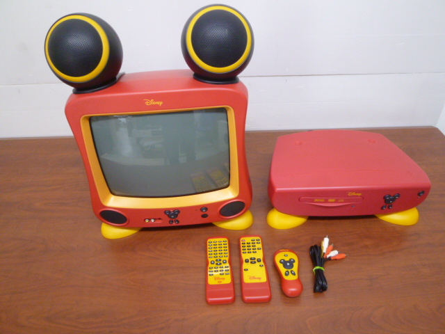Disney ブラウン管テレビ DTV-1400J-C Disney ブラウン管テレビ DTV-1400J-C Disney ディズニー ミッキー型