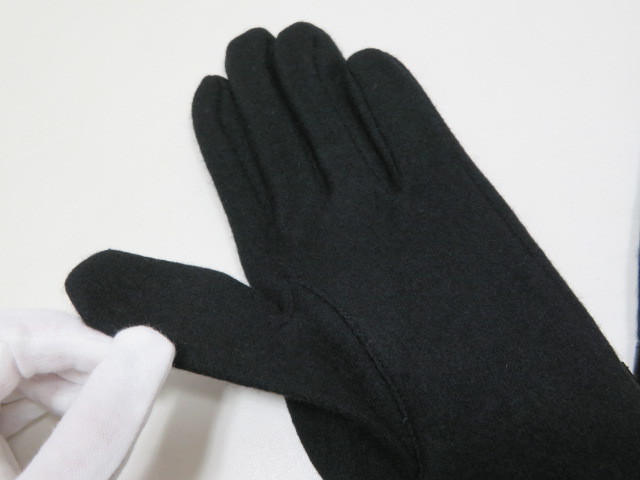未使用品 Burberrys バーバリー カシミヤ/レザー 手袋 グローブ ブラック