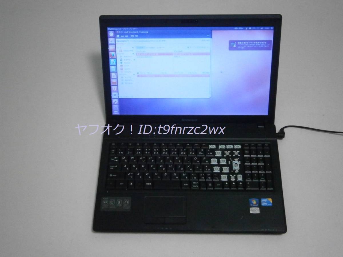 lenovo G560 ノートパソコン 15.6インチ SSD Lenovo G560 CPU 2.13Ghz 