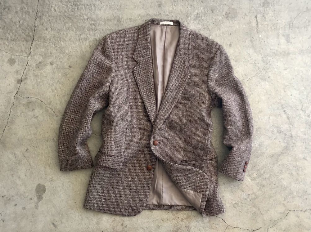 パパス - Yahoo!オークション 「papas Tweed ハリスツイード ウール 