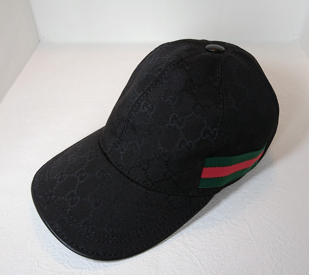 人気セール，大得価 GUCCI 帽子 GGキャンバス ベースボールキャップ 黒 ブラック グッチ(男性用)｜売買されたオークション情報、yahooの商品情報をアーカイブ公開 - オークファン その他