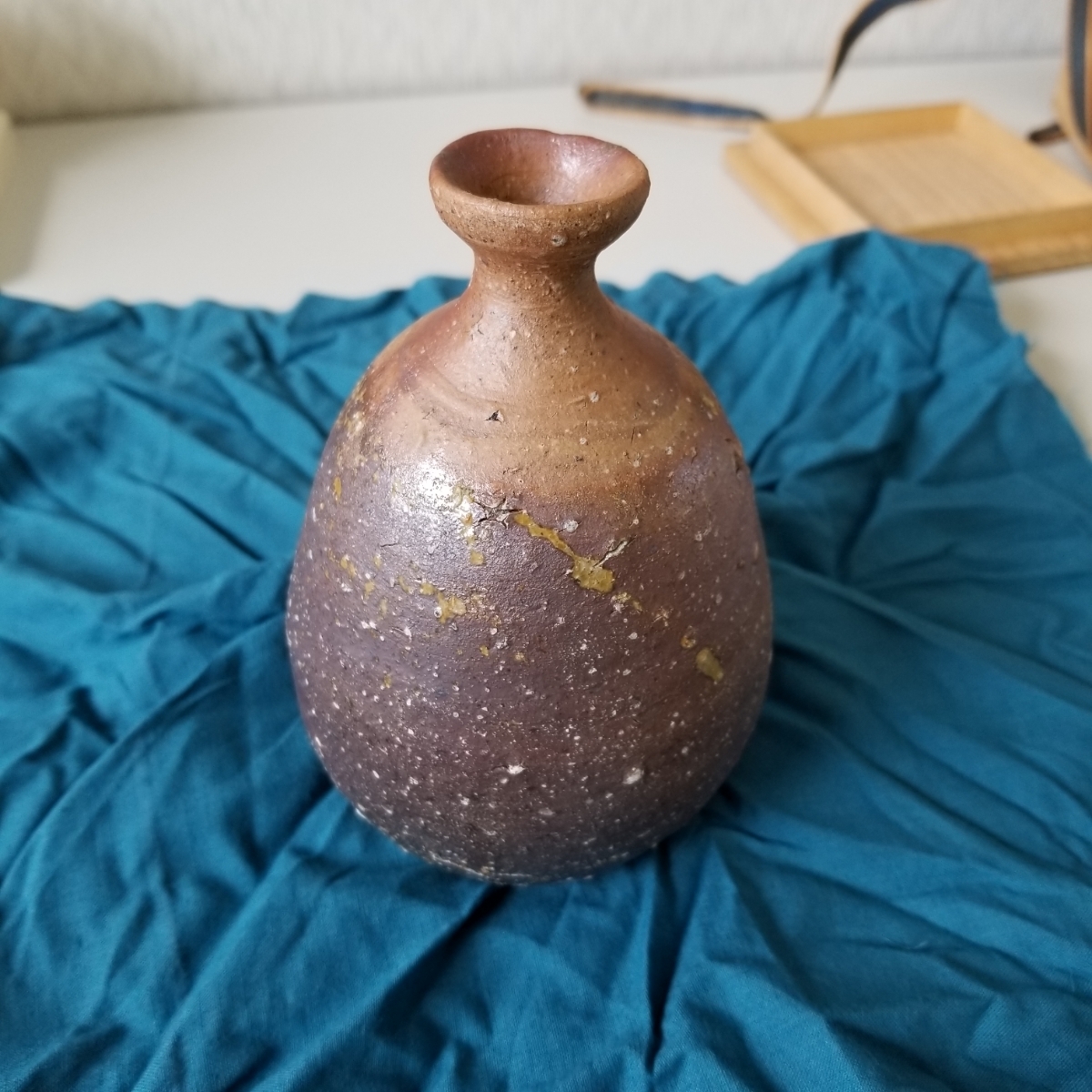 人気作家 円山窯 備前焼 金重 金重まこと作 酒器 徳利 花器 一輪挿し
