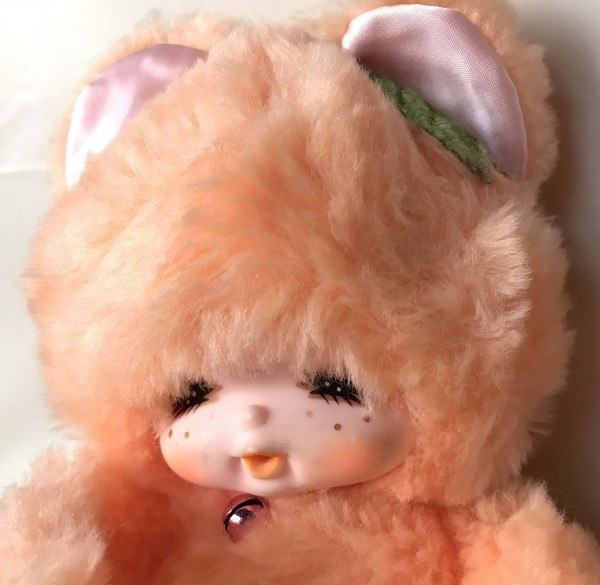 昭和レトロ■ ハニートイズ 少女漫画顔のモンチッチ風 おしゃぶり ぬいぐるみ ∮昭和レトロ ハニートイズ 少女漫画顔のモンチッチ風 おしゃぶり