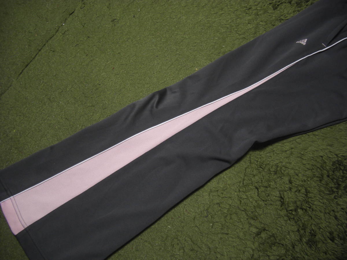 アディダス Adidas Climalite Clima365 ジャージパンツ Mサイズ グレー ピンクライン レディース スポーツ フィットネス 定形外郵便発送 アディダス 売買されたオークション情報 Yahooの商品情報をアーカイブ公開 オークファン Aucfan Com