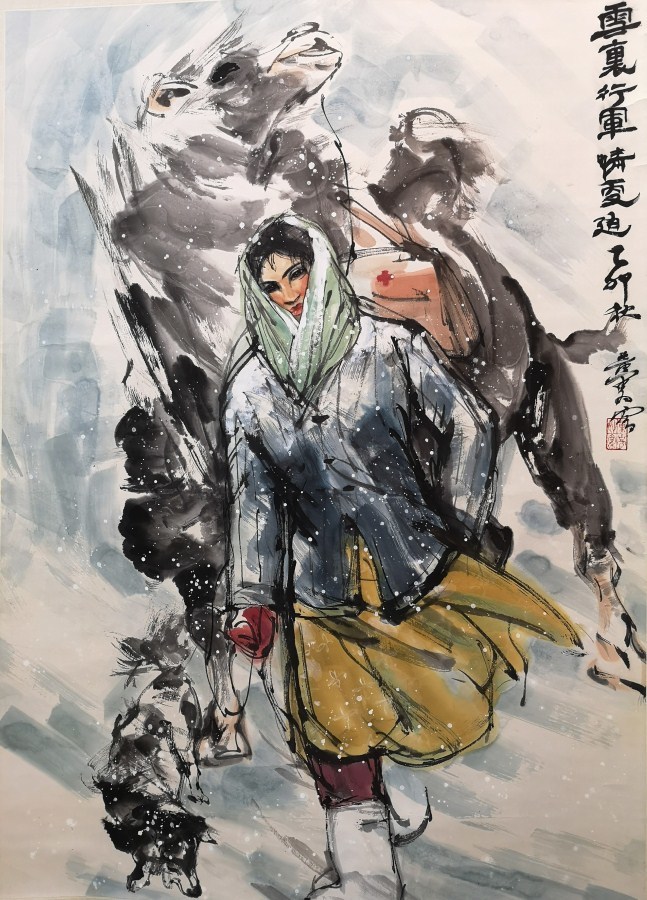 中国 唐時代 呉道子掛け軸 骨董品 肉筆保証 AK1104C11-3 zzq774中国美術 唐